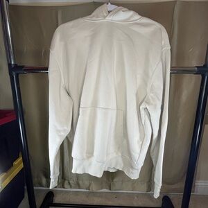 Old Navy Men's Cream Hoodie- medium